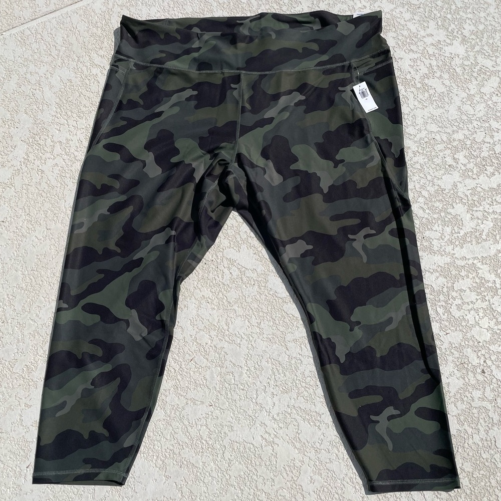 Green Camo Leggings